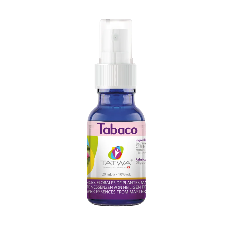 Tabaco – Clarté, Protection & Souveraineté product in a blue spray bottle, 20ml, from TATWA.