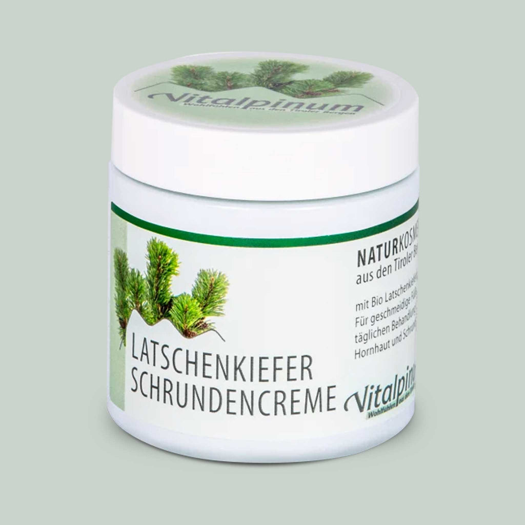 Crème anti-crevasses Latschenkiefer pour peaux gercées et pieds secs – Crème pieds Unterweger 100ml