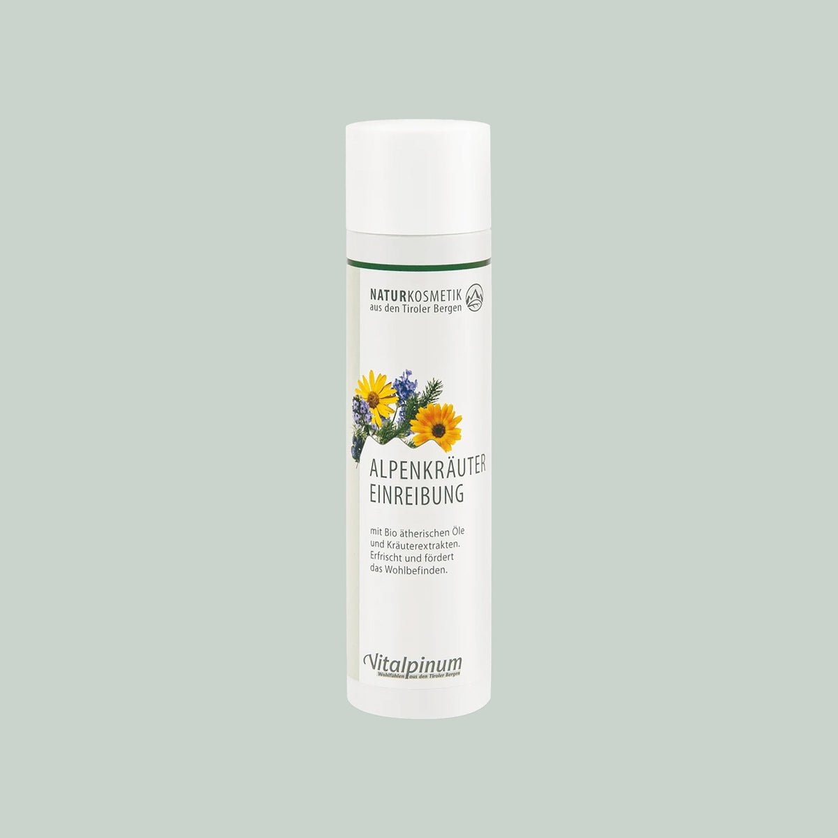 Alpenkräuter Aktiv-Einreibung Unterweger – Cosmétique naturelle à l'arnica et aux huiles essentielles pour le soin musculaire