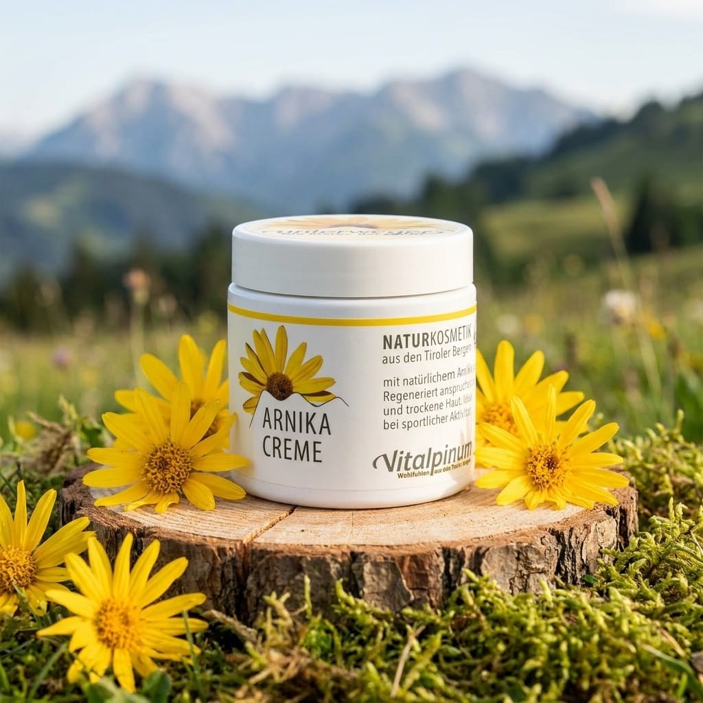Crème à l'Arnica Unterweger 100ml – Cosmétique naturelle pour le soin des muscles et des peaux sèches avec un effet stimulant la circulation sanguine