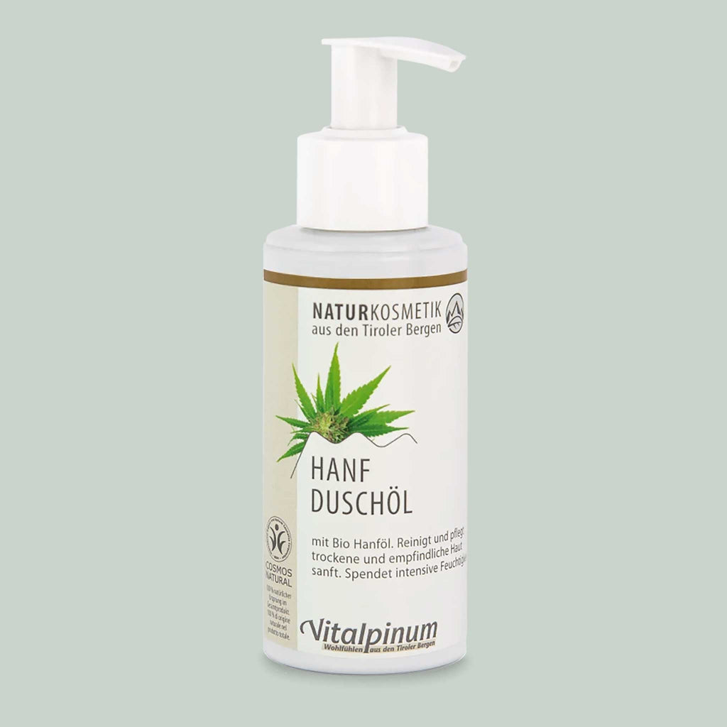 Unterweger Huile de Douche au Chanvre 140ml – Cosmétique naturelle à l'huile de chanvre pour peaux sèches et sensibles