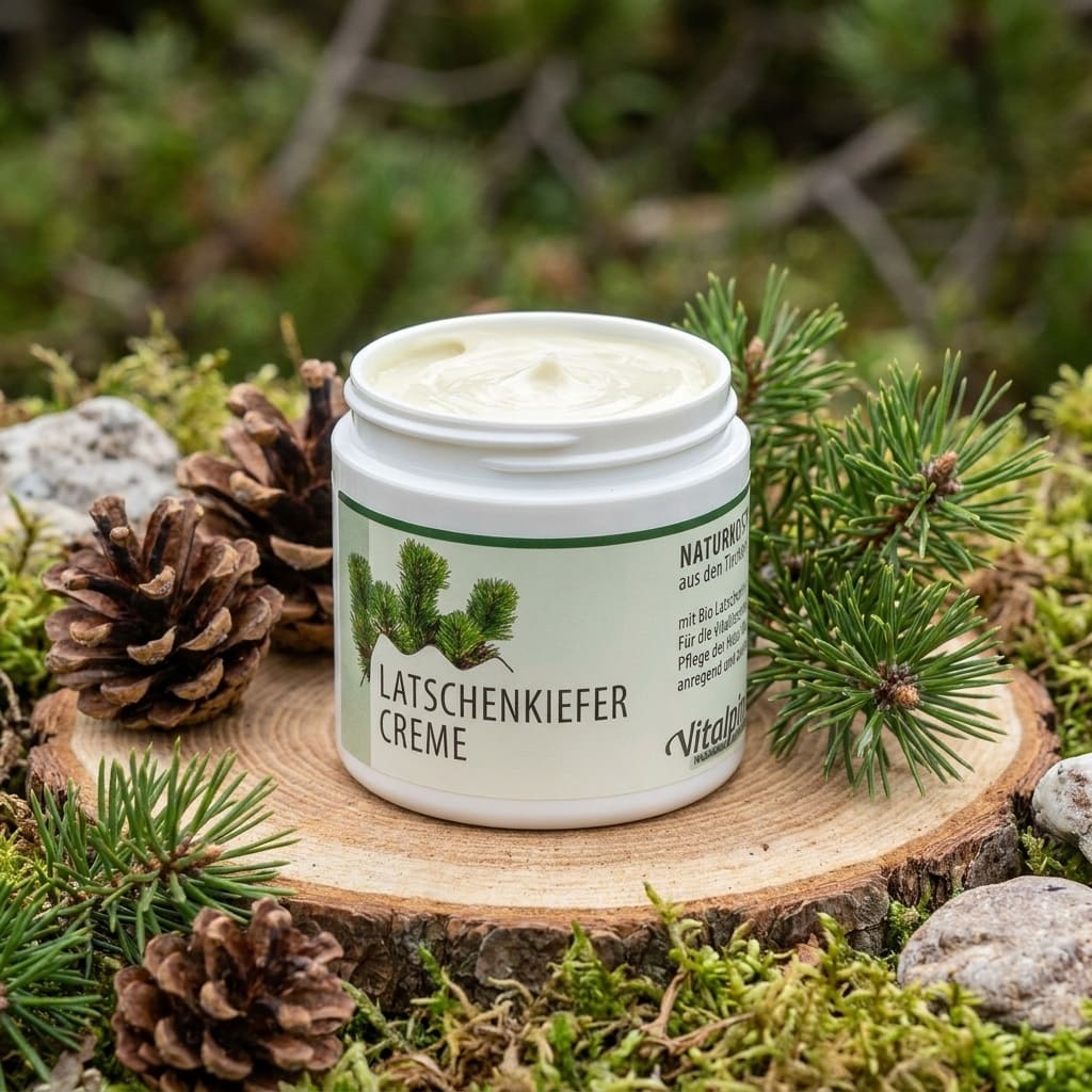 Crème au pin des montagnes Unterweger – des cosmétiques naturels régénérants pour les soins après le sport et en cas de tensions musculaires