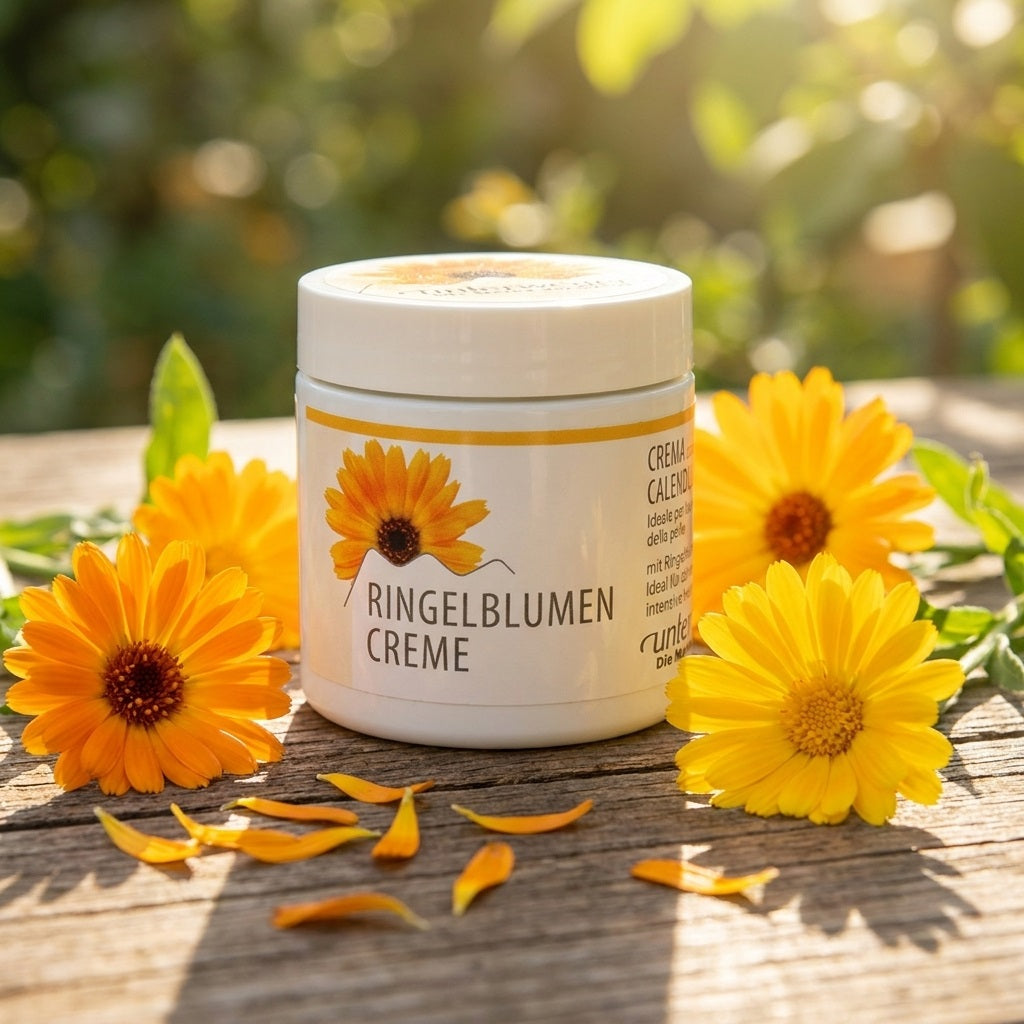 Crème au calendula – Soin pour peaux sèches et sensibles | Unterweger 100ml