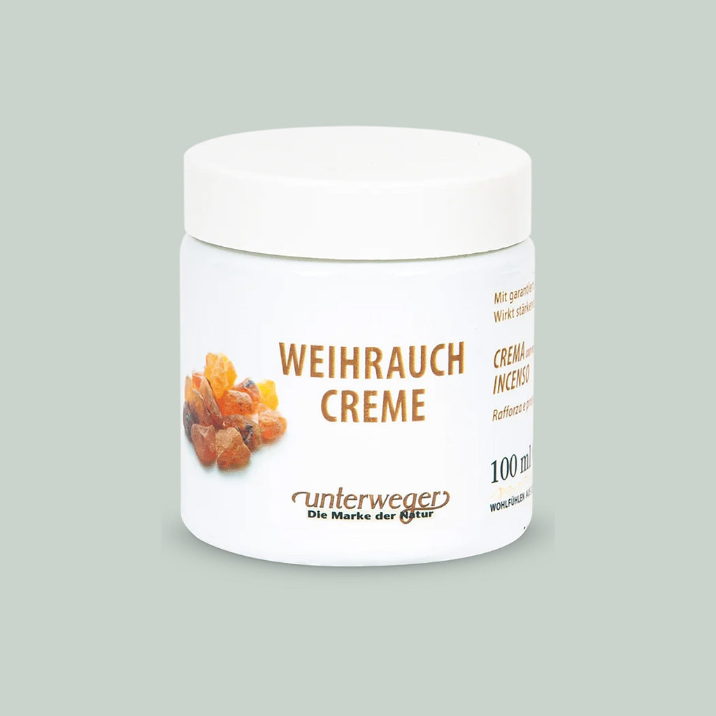 Crème d'encens Unterweger – Cosmétique naturelle à l'extrait d'encens, soin fortifiant et protecteur pour la peau