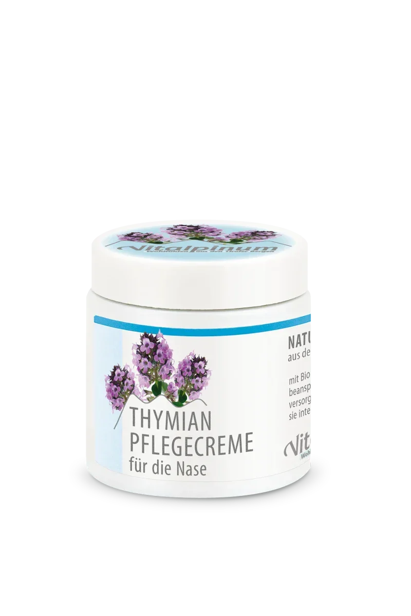 Thymian Pflegecreme Unterweger – Cosmétiques naturels à l'huile de thym pour aider à soulager le rhume