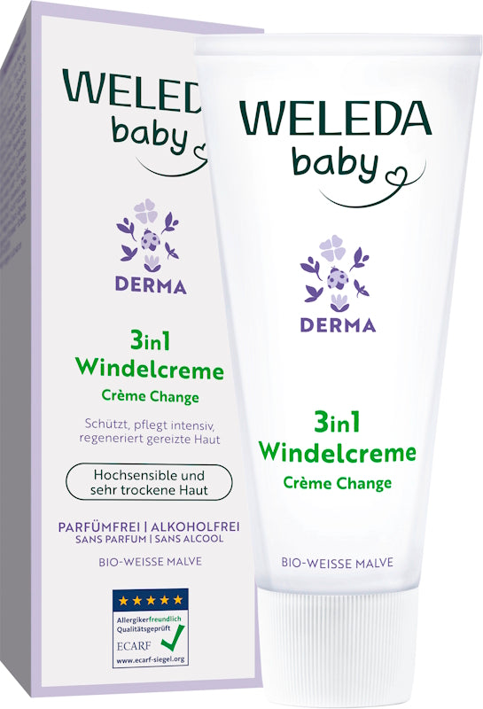 WELEDA Derma 3in1 Nappy Cream White Mallow