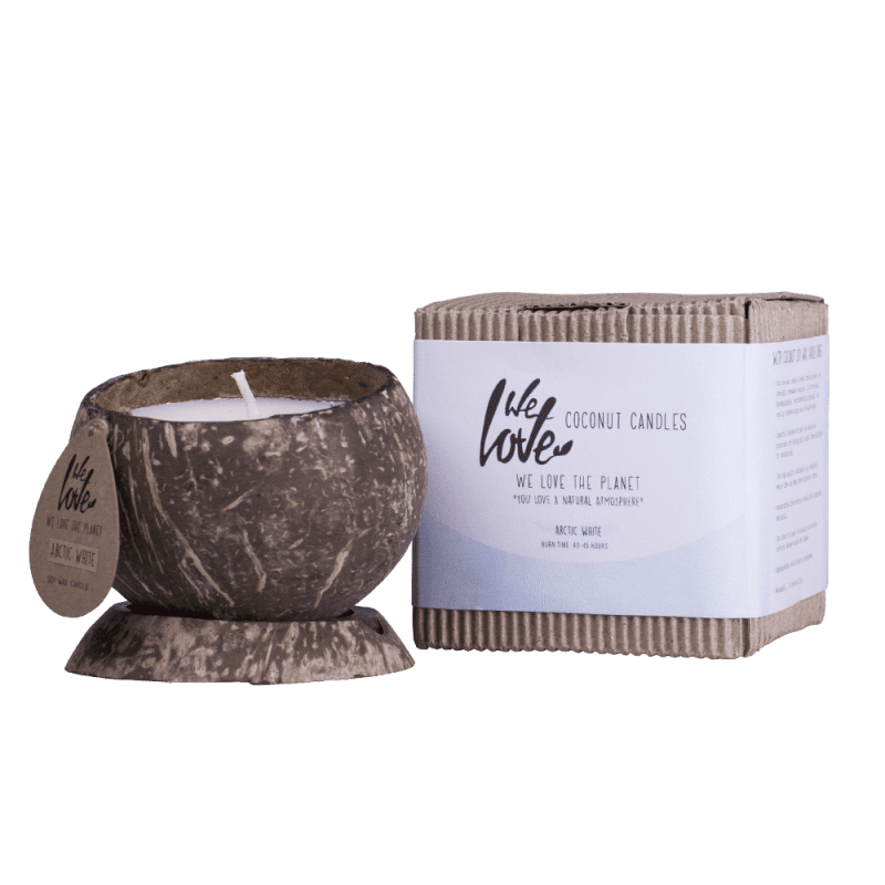 WLTP Soy Wax Candle in Coconut Shell Arctic White