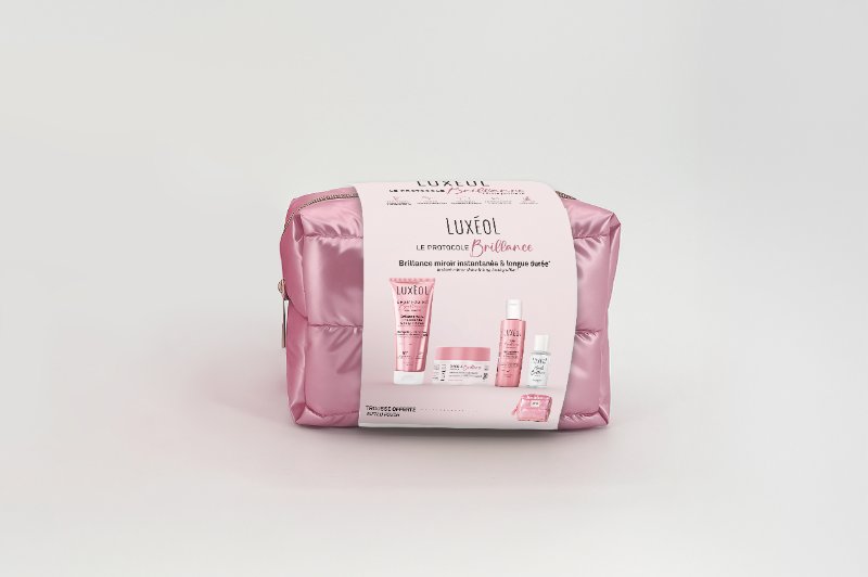 Luxéol Routine Brillance (Voyage) Kit Shampooing, Masque, Soin, Huile