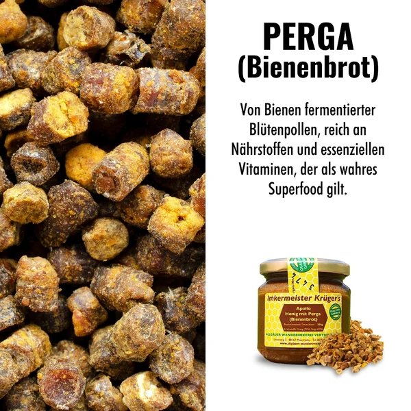 APOLLO - Honey with Perga (Bee Bread) 250g