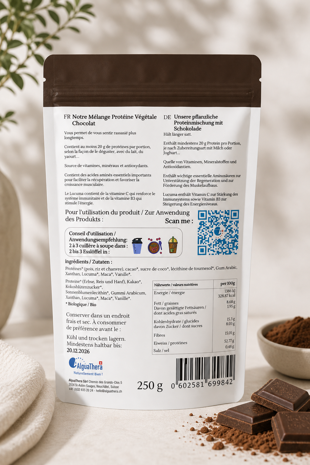Plant-Based Protein Chocolate – Indulgence & Natural Performance