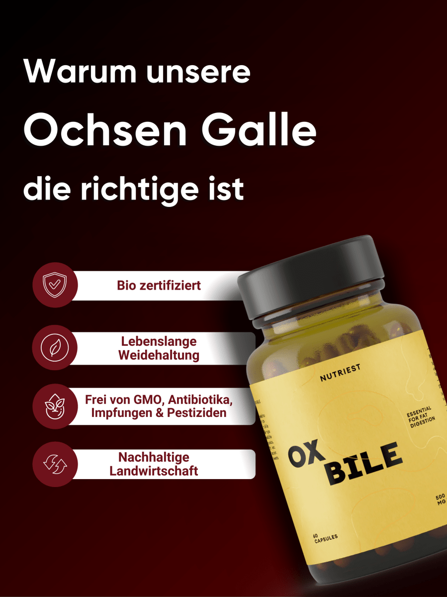 Organic Grass-Fed Ox Bile Capsules