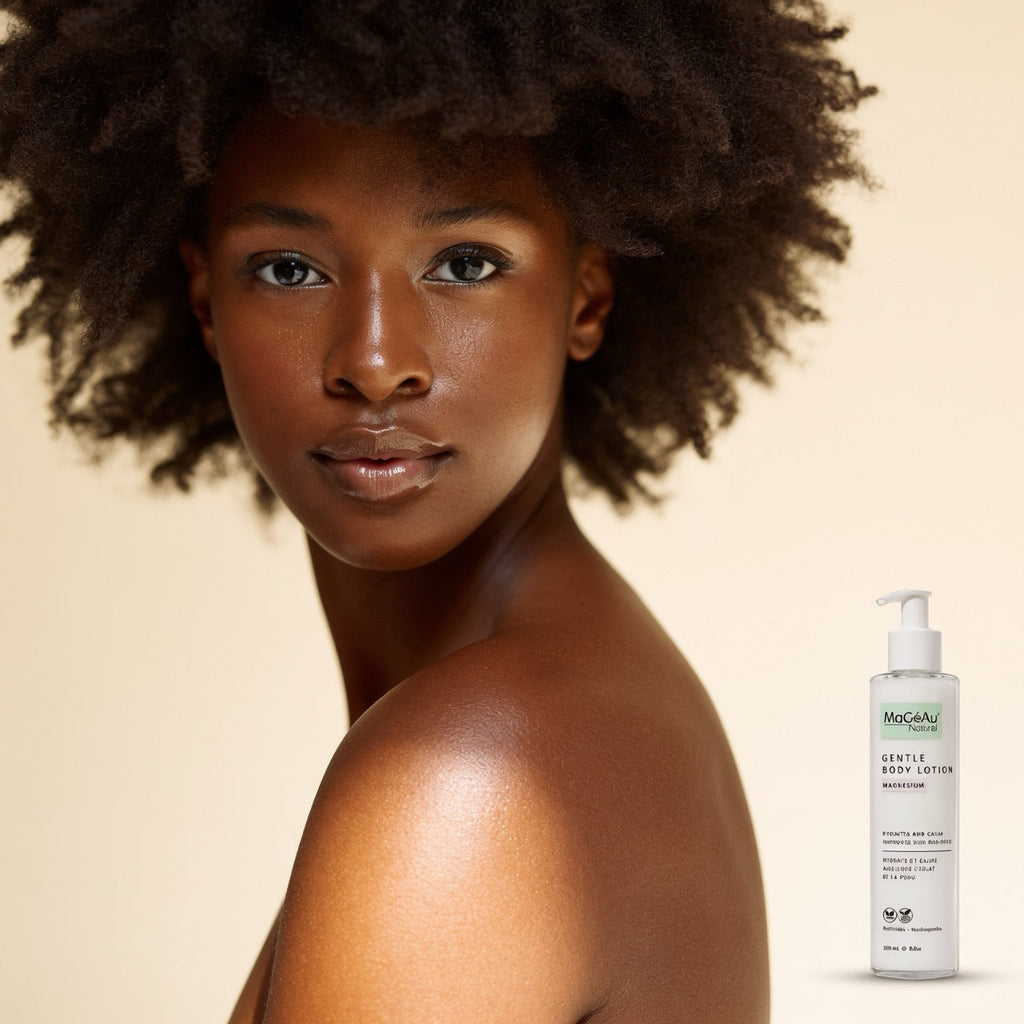 Lotion corporelle au magnésium pour peaux sèches et sensibles
