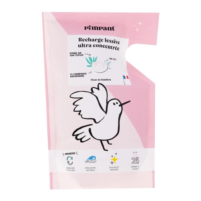 Recharge de lessive liquide concentrée 500ml - 25 lavages