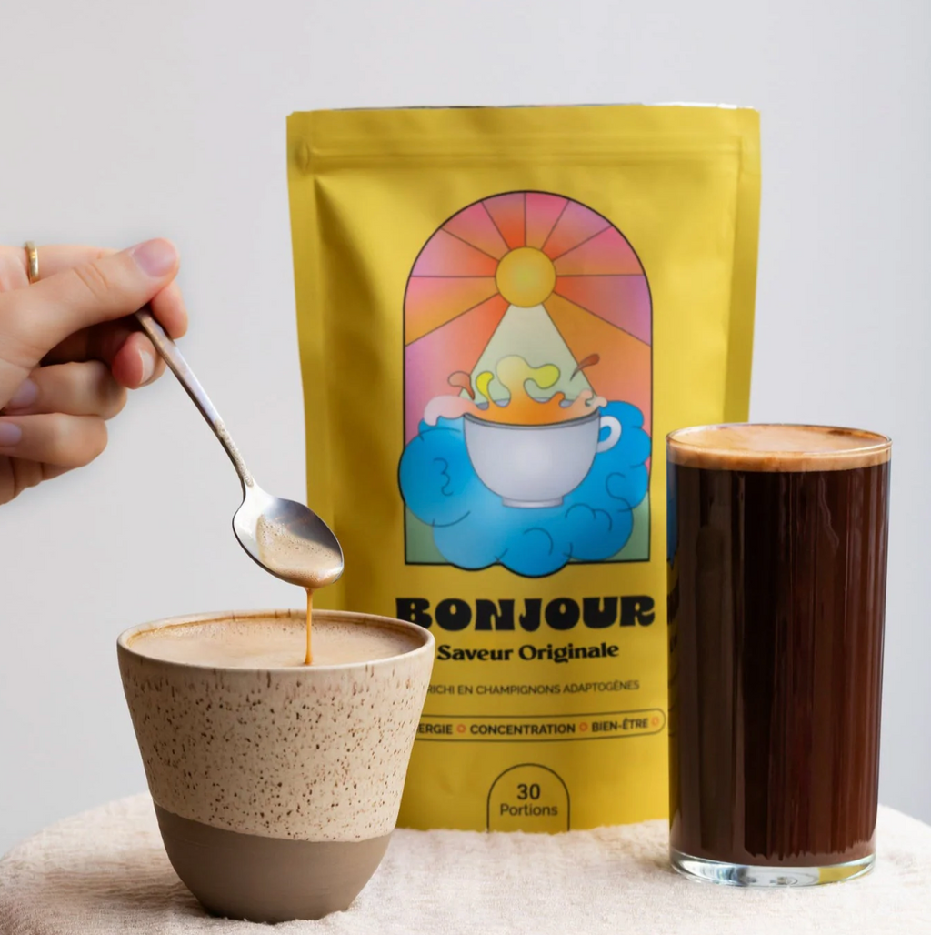 Bonjour Original Flavor – Functional Mushroom Drink (Low Caffeine)