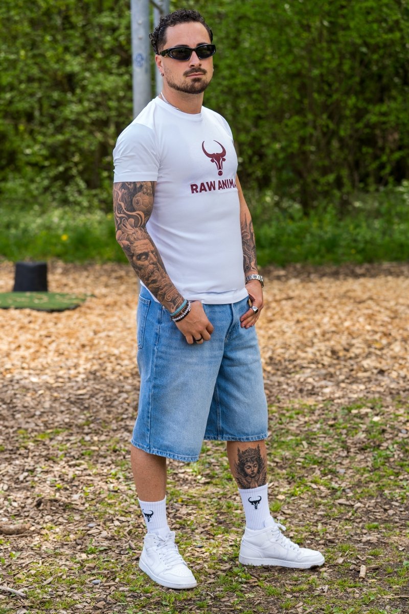 T-shirt Raw Animal – Blanc Classique