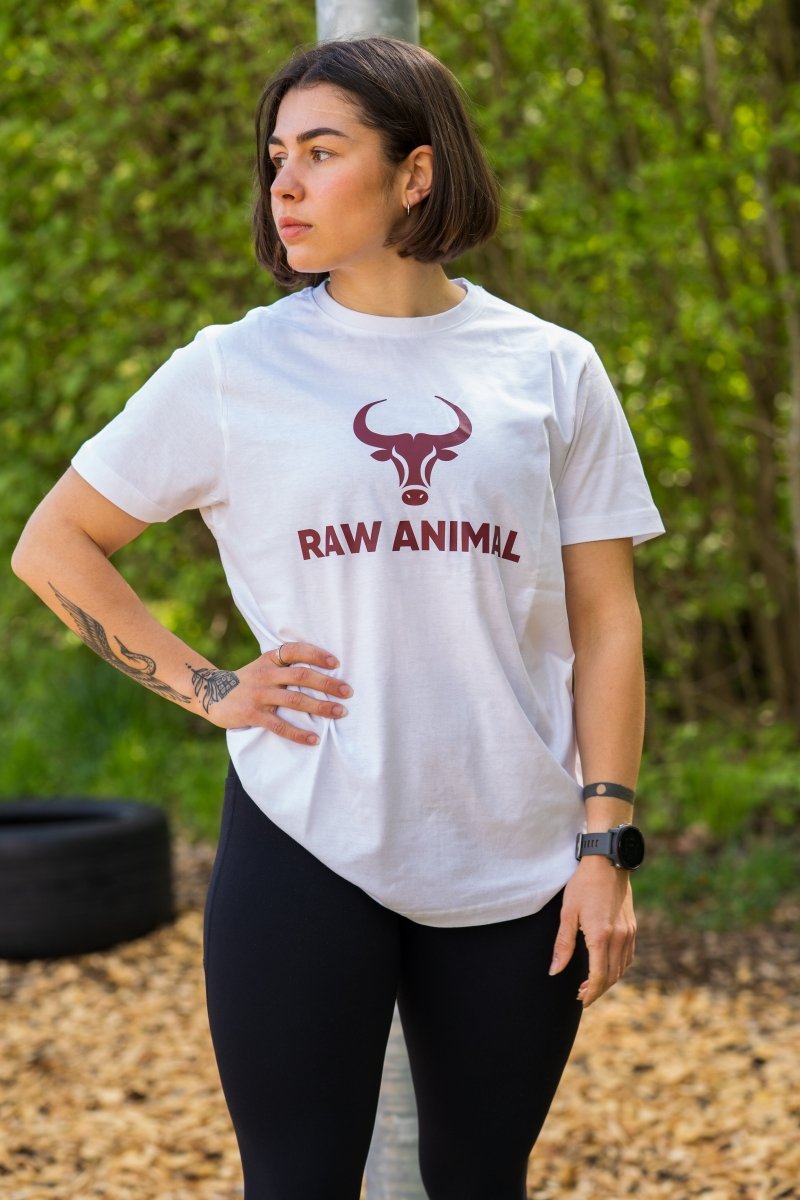 T-shirt Raw Animal – Blanc Classique