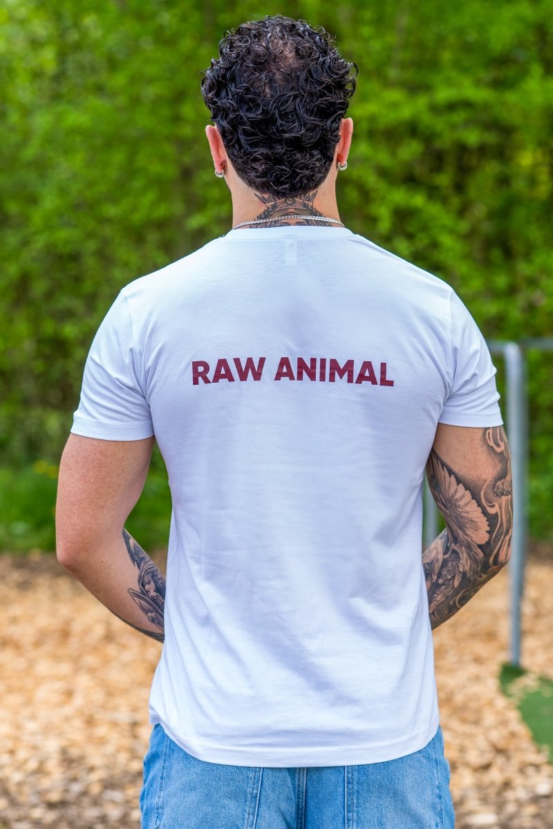 T-shirt Raw Animal – Blanc Classique