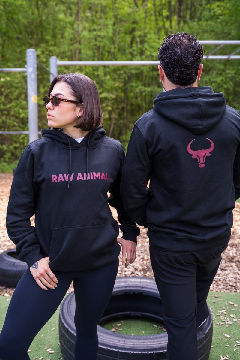 Sweat à capuche Raw Animal – Noir
