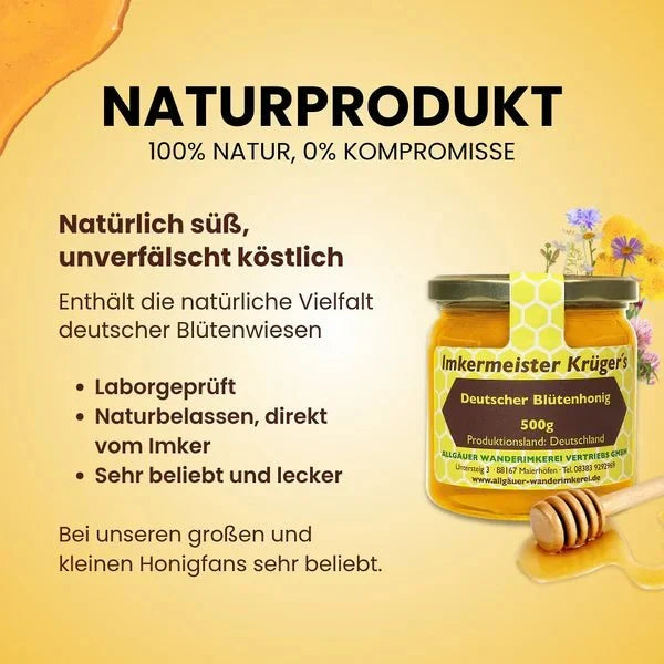 Beekeeper Krüger German Blossom Honey – 500 g