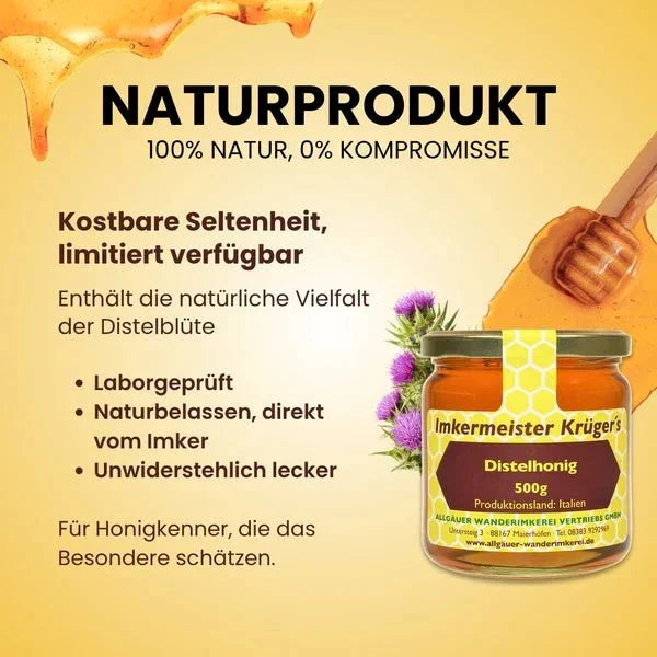 Beekeeper Krüger Thistle Honey – 500 g