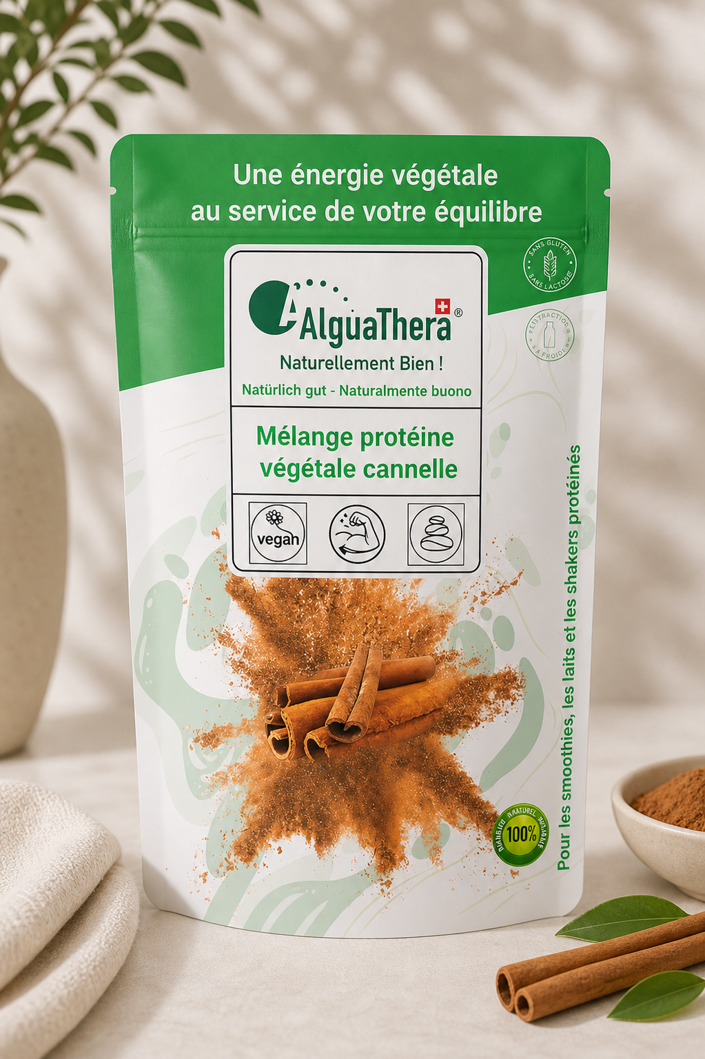 Plant-Based Cinnamon Protein – Gentle Energy & Comforting Flavor