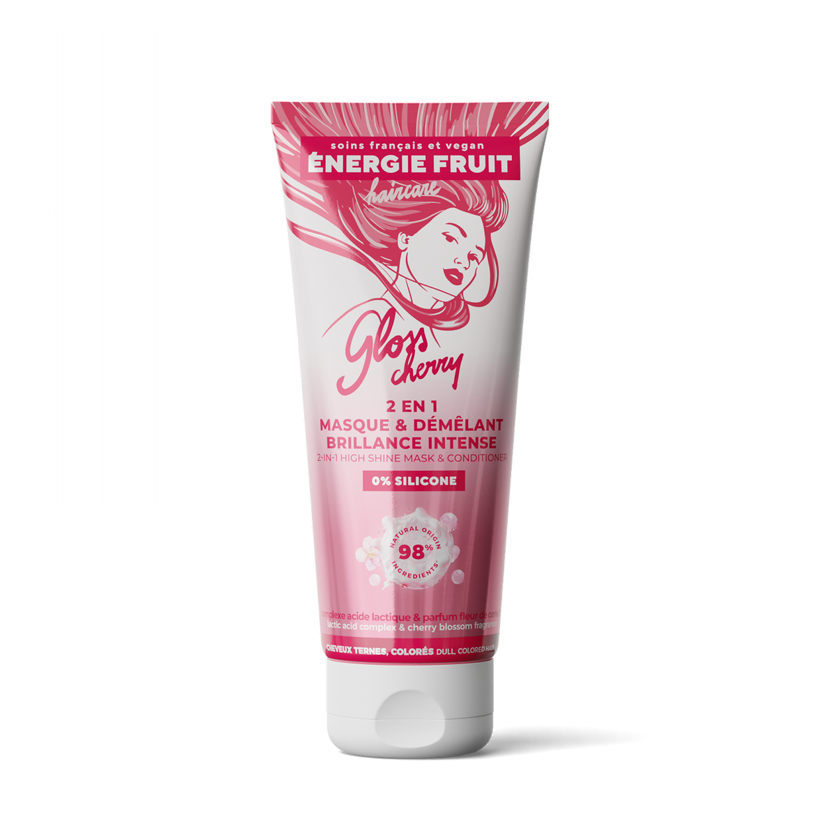 MASQUE 2EN1 SANS SILICONE GLOSS CHERRY - BRILLANCE MIROIR