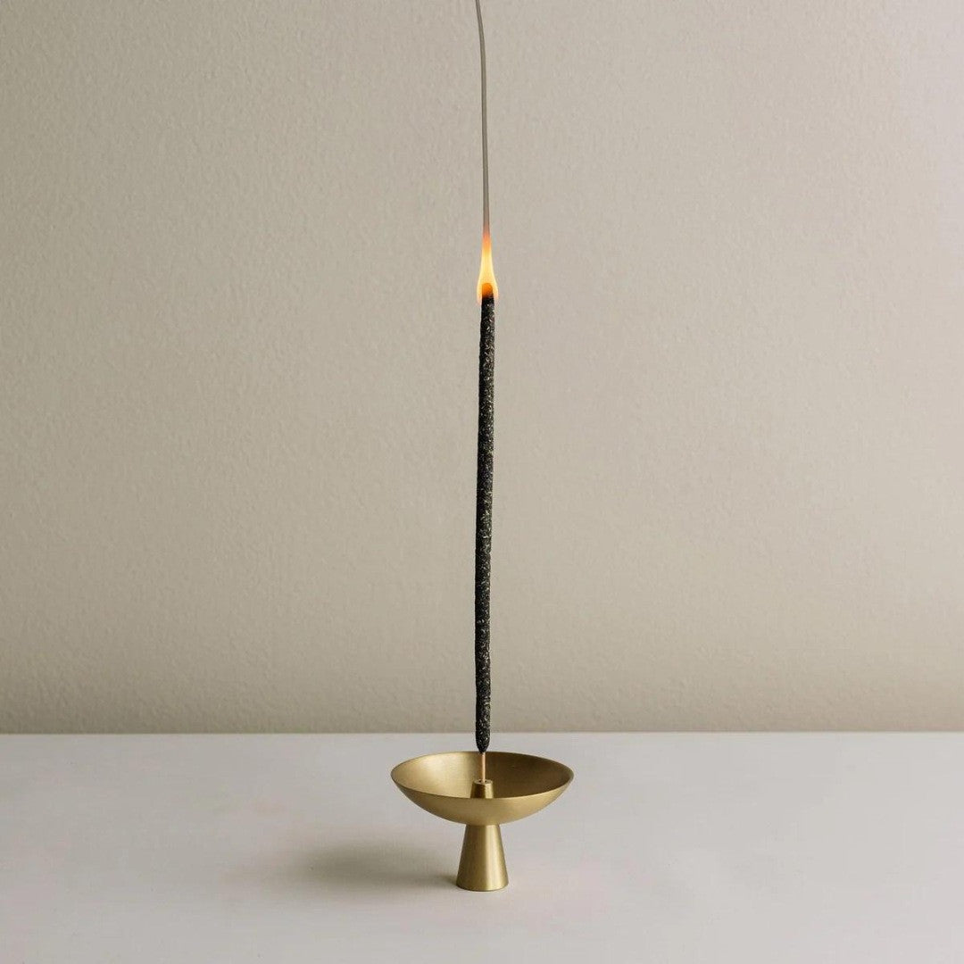 Porte-encens en laiton, attrape-cendres doré
