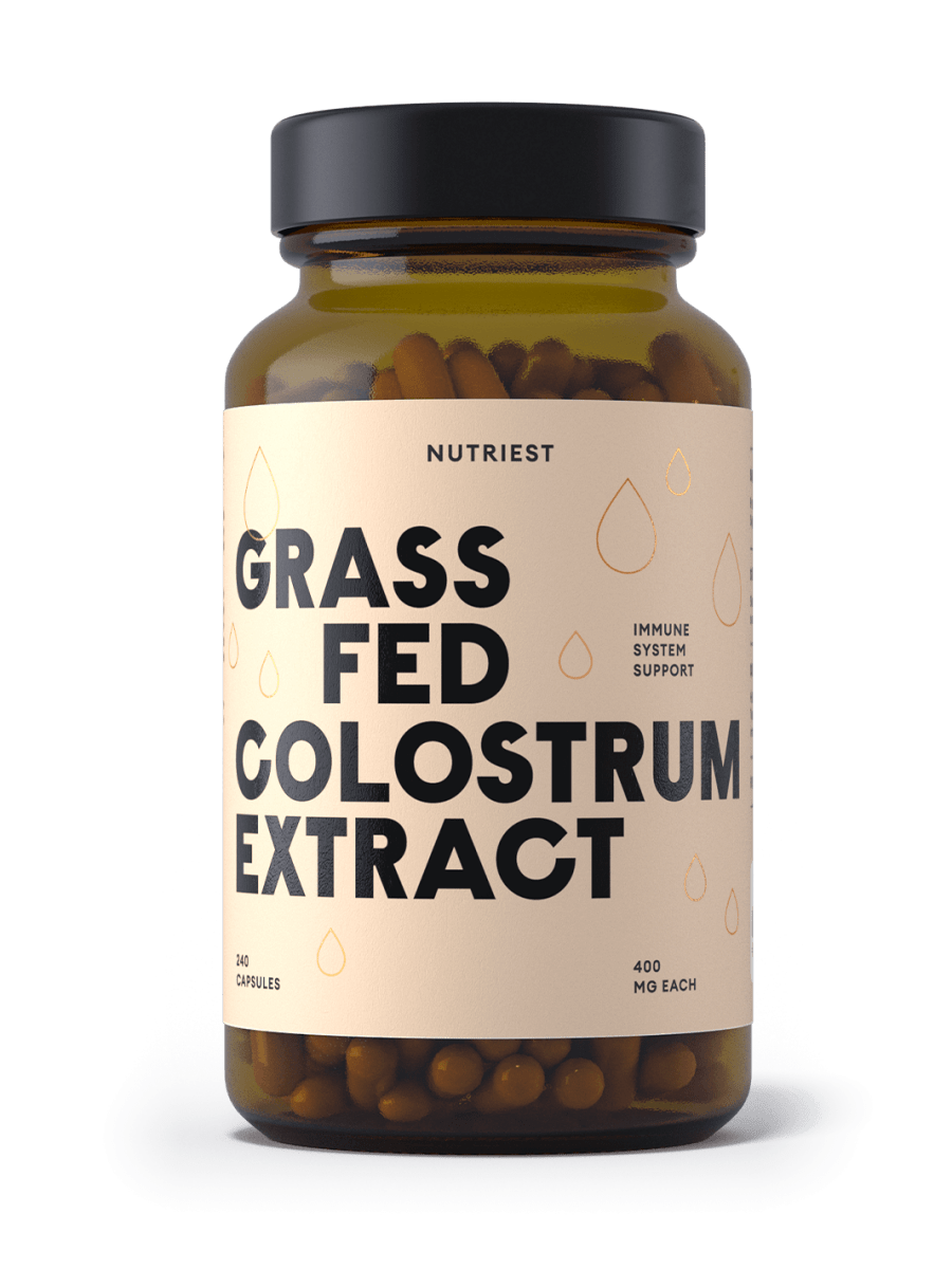 Gélules d'extrait de colostrum bovin nourri à l'herbe
