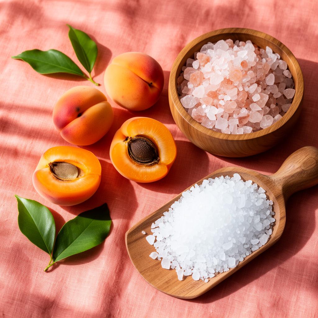 Himalayan Salt and Apricot Kernel Scrub