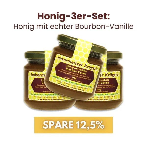 Beekeeper Krüger Honey with Real Bourbon Vanilla – 250 g