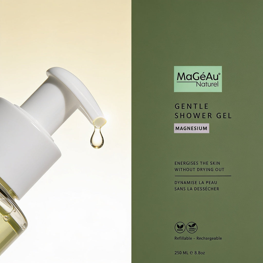 Gel douche au magnésium pour peaux sèches et sensibles