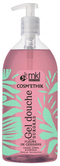 MKL Green Nature Cosm'Ethik Shower Gel Awara from Brazil Cherry Blossom Fragrance 1 Liter