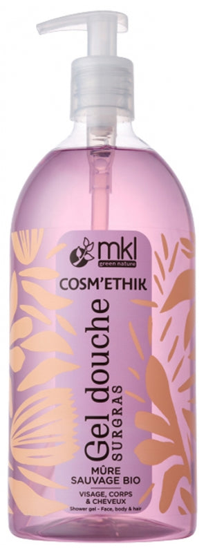 MKL Green Nature Cosm'Ethik Organic Wild Blackberry Superfatted Shower Gel 1L