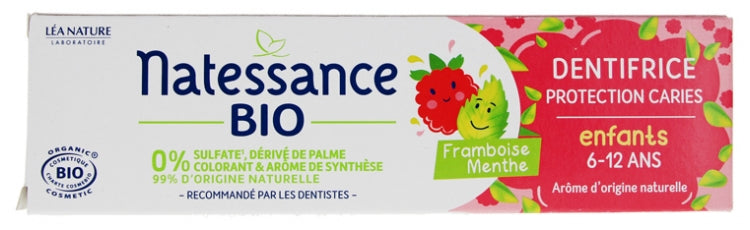 Natessance Decays Protection Toothpaste Children 6-12 Years Organic 75ml