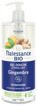 Natessance Organic Ginger Stimulating Shower Gel 1L