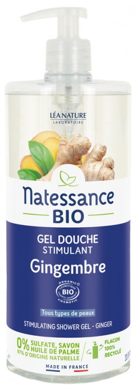Natessance Organic Ginger Stimulating Shower Gel 1L