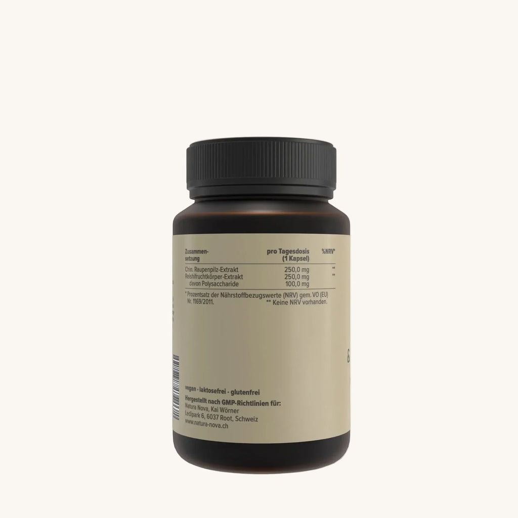 Reishi & Cordyceps Kapseln – 60 Stück