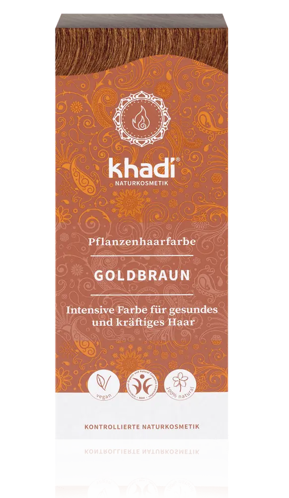 KHADI Pflanzenhaarfarbe Goldbraun