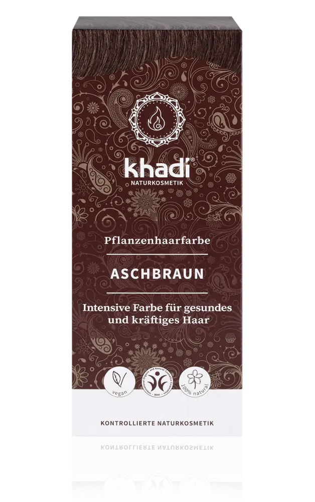 KHADI Pflanzenhaarfarbe Aschbraun