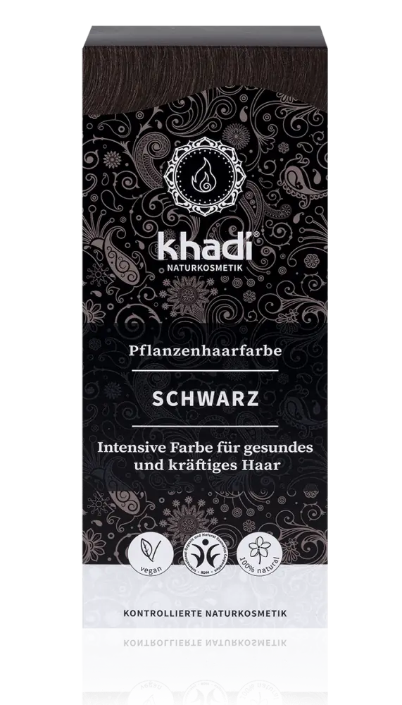 KHADI Pflanzenhaarfarbe Schwarz