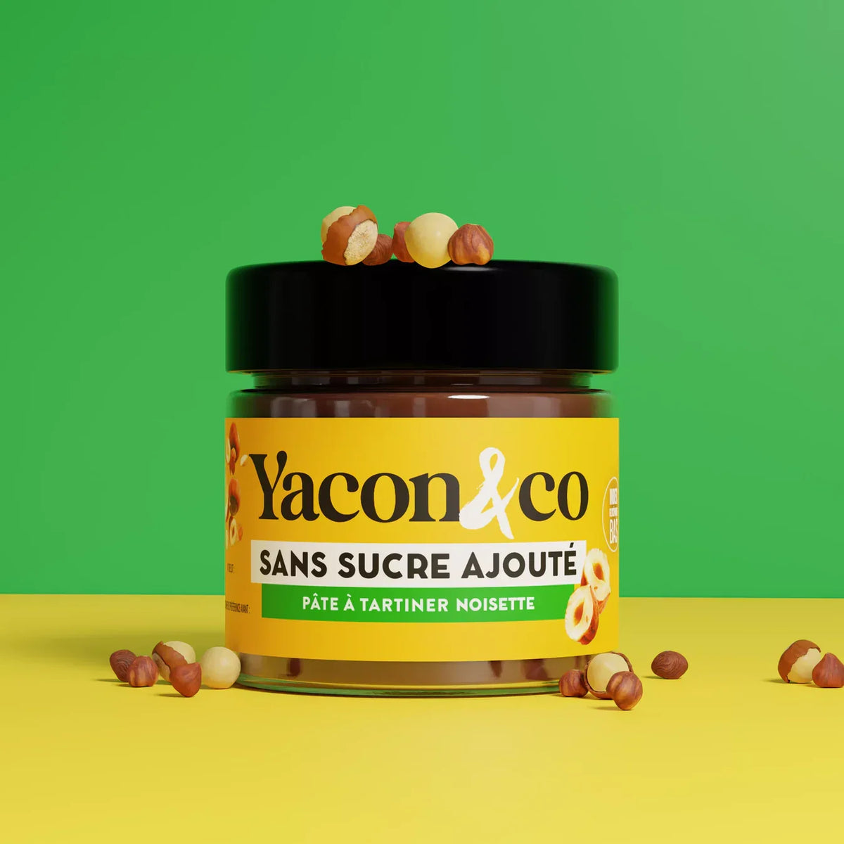 Yacon, pâte à tartiner praliné-noisette