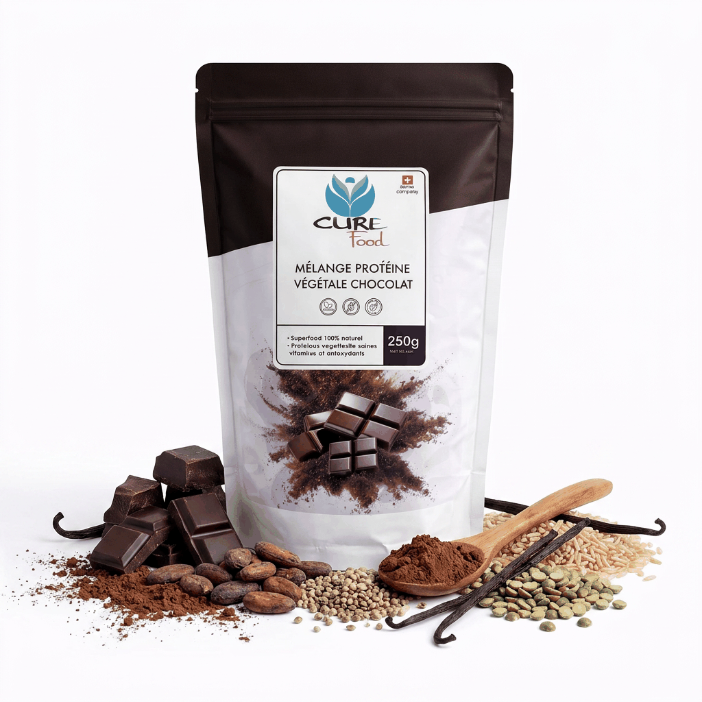 Mélange de protéines végétales saveur chocolat