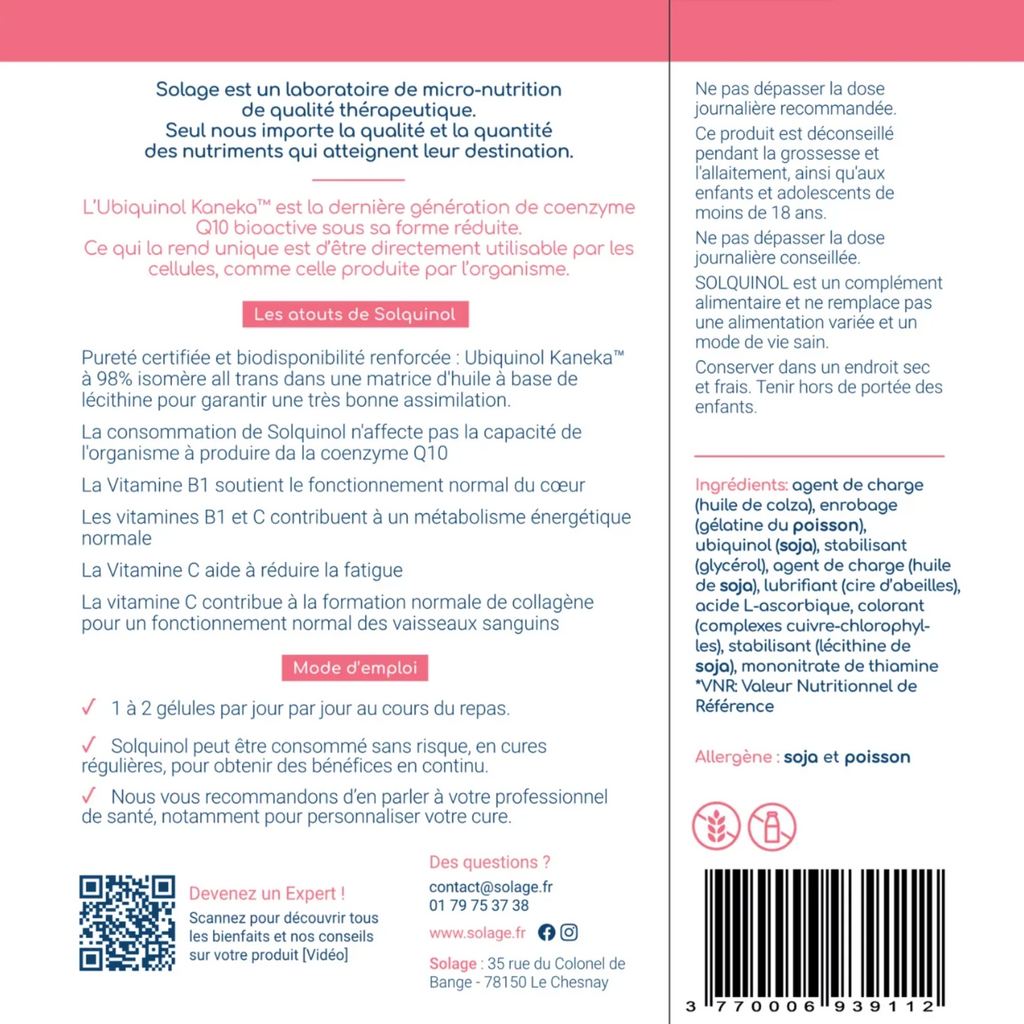 SOLQUINOL - Coenzyme Q10