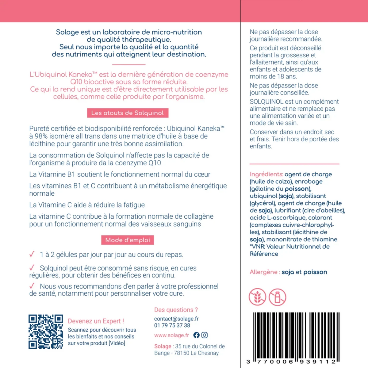 SOLQUINOL - Coenzyme Q10