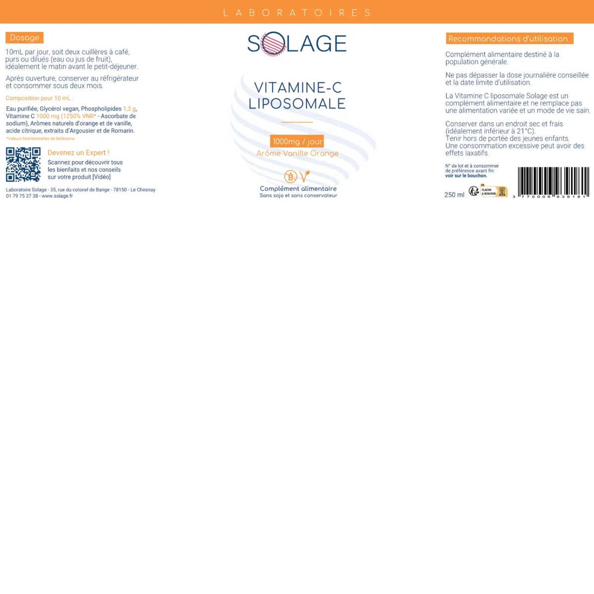 Vitamine C liposomale liquide